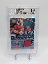 STEVE YOUNG 49ERS 2022 PANINI SPECTRA CHAMPIONSHIP GEAR 05/60 Neon BLUE BGS 8.5