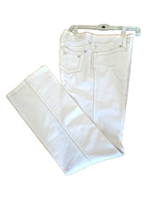   ESCADA Sz 38/8-10 straight leg PANTS JEANS ivory 