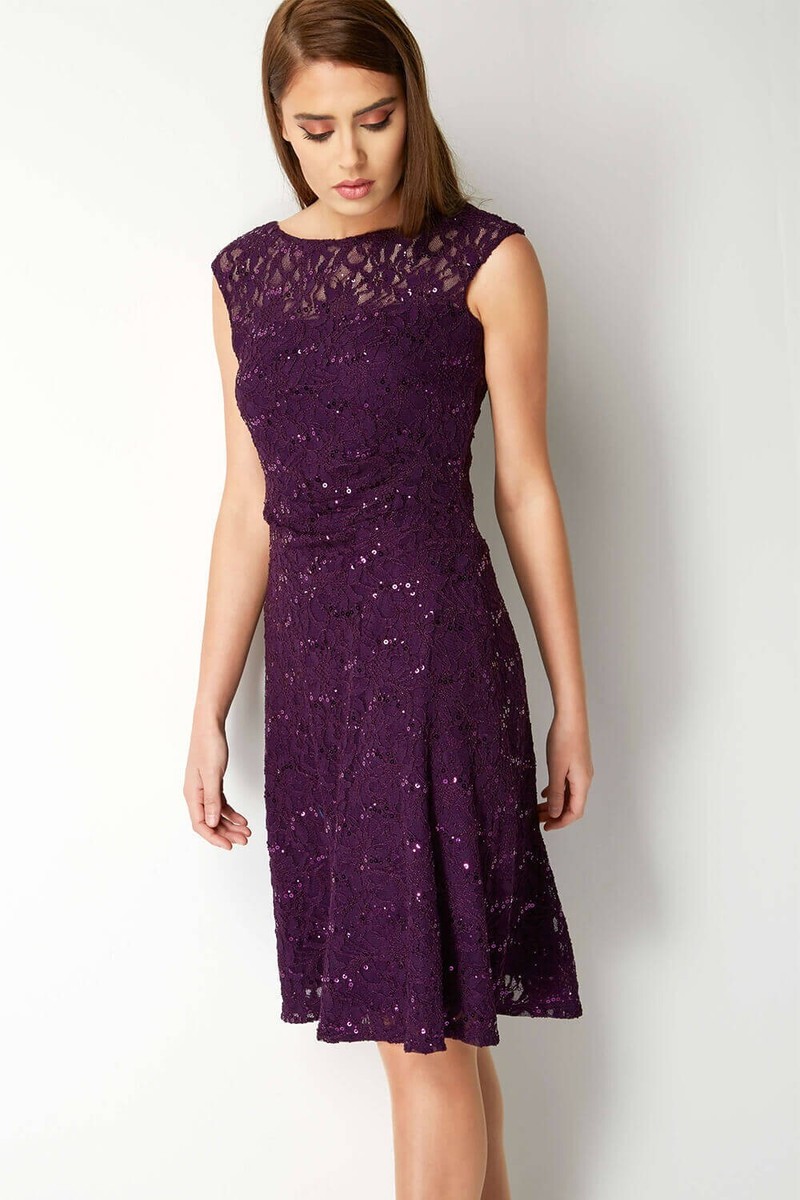 roman purple sequin dress Buy Roman Purple Sequin Wrap Front Midi Dress from Next USA