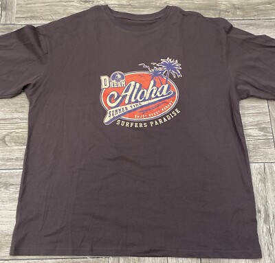 Men Dream Aloha Summer Time Surfers Paradise Graphic T-Shirt Size M SHEIN NWOT