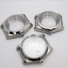 36mm/39mm sapphire brushed case polished bezel fit NH35 NH36 Miyota8215 ETA2824