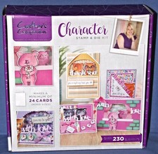 Crafters Companion Kit 18 Character Stamp Die Over 230 Elements New FreeShip