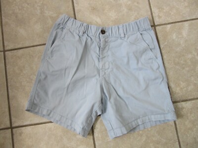 Bear Bottom Shorts Chubbies Elastic Waist Men's Sz M x 7''  Light Blue