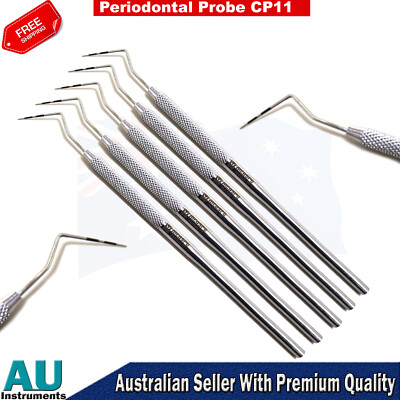 Dentist Perio CP-11 Examination Measuring Periodontal Color Coded Marking Probes