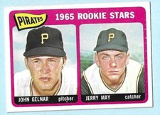 1965 Topps 143 Pirates' Rookie Stars Gelnar  May NEAR MINT-- WILL COMBINE SHIP