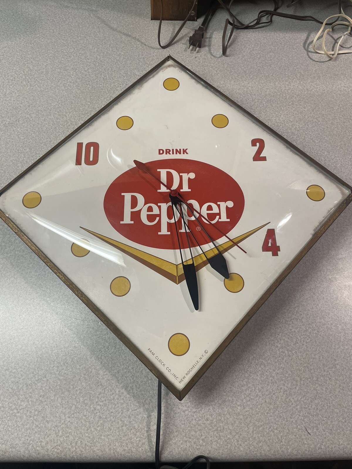Vintage Original 1963 Dr. Pepper Pam Clock Collectible Advertising Soda Antique eBay