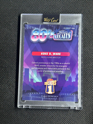 koko.bページ KOKO B. WARE 2024 Wild Card Decades 1 AUTO 80's 1/1 Prizm WWE | eBay
