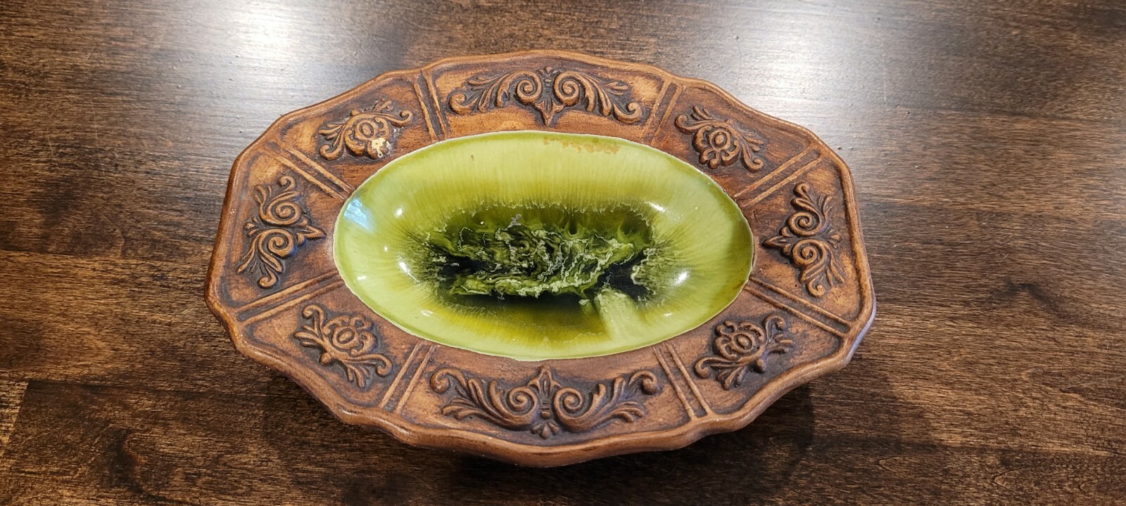  Treasure Craft Vintage candy dish green Tree Lot 2