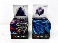 Set of 2 Shashibo Shape Shifting Cube Fidget Toy Magnetic Puzzle - NEW