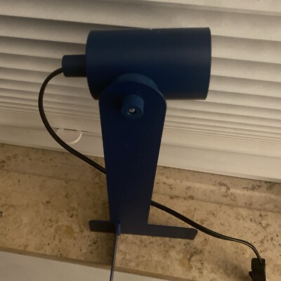 Lamp, Ikea, Retro, Vintage, Blue, Flottiu, Old, Bedside Lamp