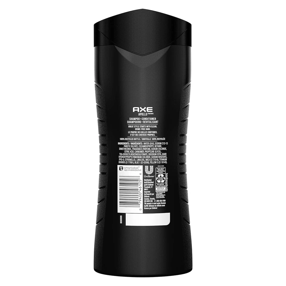 AXE 2 in 1 Shampoo and Conditioner Apollo 16 oz 4 Pack - Image 3 of 4