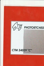PERFORATED TREAD PLATE 5" X 5"  PHOTOETCHED   1/25  TYPE "C"