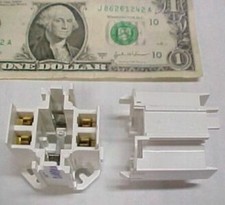 6 Leviton 10MM Compact Fluorescent Lampholders, Lamp Holders Socket G24Q3 GX24Q4