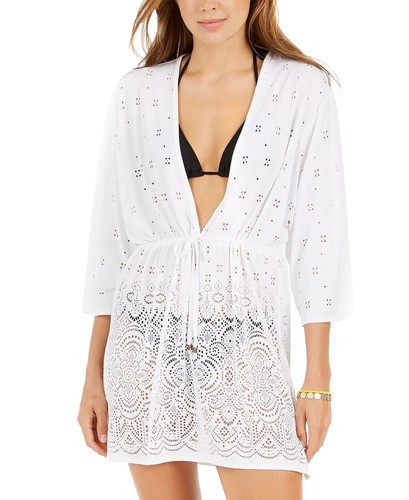 Ensemble De Plage Dotti 2 Pièces – Top à Fermeture éclair Et Capri Blanc – Taille M, Occasion Très Bon état