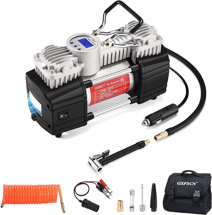Pump Digital 12v Car Tire Inflator With Gauge Heavy Duty