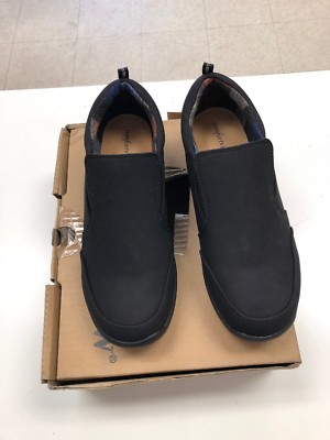 Comfortview Women's Black Slip On Slip Loafer Clogs Flat Shoes Size 8.5
