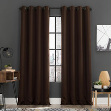 Soho 2-Pack Energy Saving Noise Reducing Blackout Grommet Curtain Panel Pair, 54