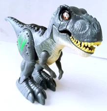 Robo Alive Attacking Grey T-Rex Battery-Powered Robotic Toy by Zuru, Dinosaur