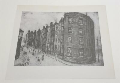 LOWRY Study for 'Dwellings' (1963 Reproduction)