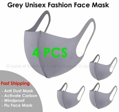 Face Fashion Gray Mask Washable 3D/ Ship within 24Hrs (Choose Your )