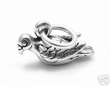 925 Sterling Silver Turtle Doves Charm