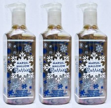 3 Bath  Body Works MARSHMALLOW FLURRIES Creamy Luxe Hand Soap 8.0 oz