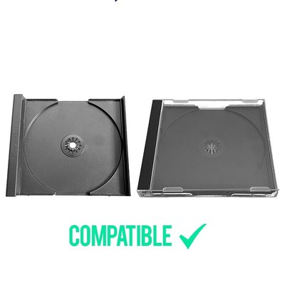 10 PEZZI Custodie Jewel Case Usate Standard CD/DVD - Foto 3