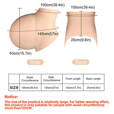 Kopen Twins Oversized Pregnant Belly Silicone Fake Belly For Cosplay Transgender