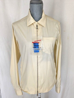 PRADA Light Beige Polyester Sport Men's Zip Jacket M(48), NWT $1,695