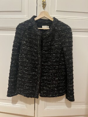 Isabel Marant Jacket schwarz Grau Wollmischung Größe 40 (franz)