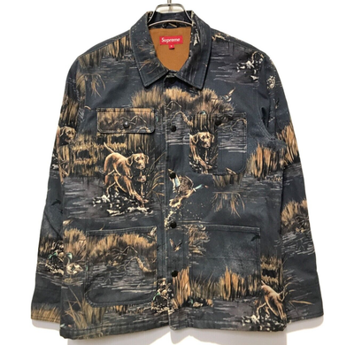 Supreme Dogs & Ducks Chore Coat Navy Size M | eBay