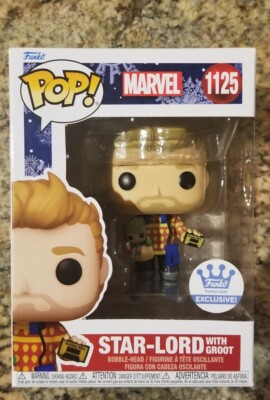Funko POP! Marvel Star-Lord with Groot 1125 Funko Exclusive | eBay