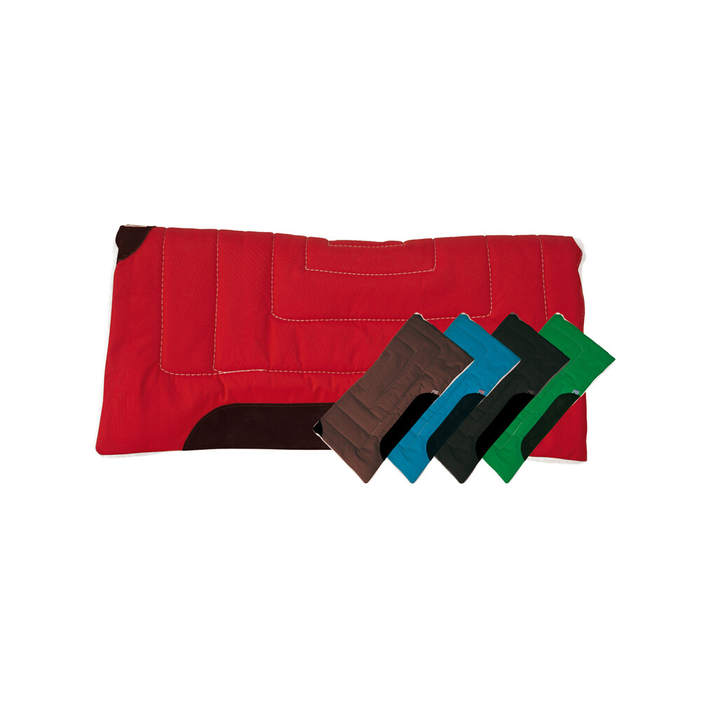 Western Saddle Pad in Padded Cotton and Lambskin