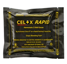 Celox Rapid Gauze, Z-Folded (OD Green Packaging)