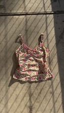 Vintage Polka Dot Lace Cami Y2K Euro Summer