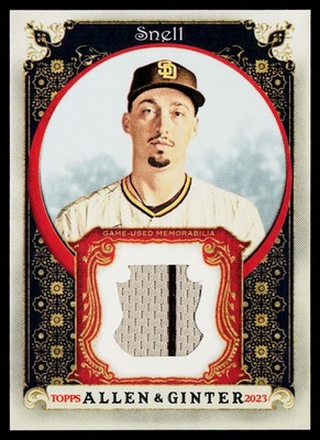 2023 Topps Allen & Ginter #AGRB-BSN Blake Snell Allen & Ginter Relic