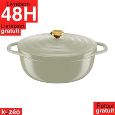 Tefal Cocotte Air Ovale Faitout Induction Fonte Aluminium 30 cm