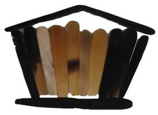 2x Dan Bau Plektren Buffalo Horn Vietnamesisch Instrument Ersatzteil Original