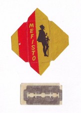 Rasoio di sicurezza anni 50 vintage MEFISTO Мефисто doppio bordo lama Russia fatto rasatura