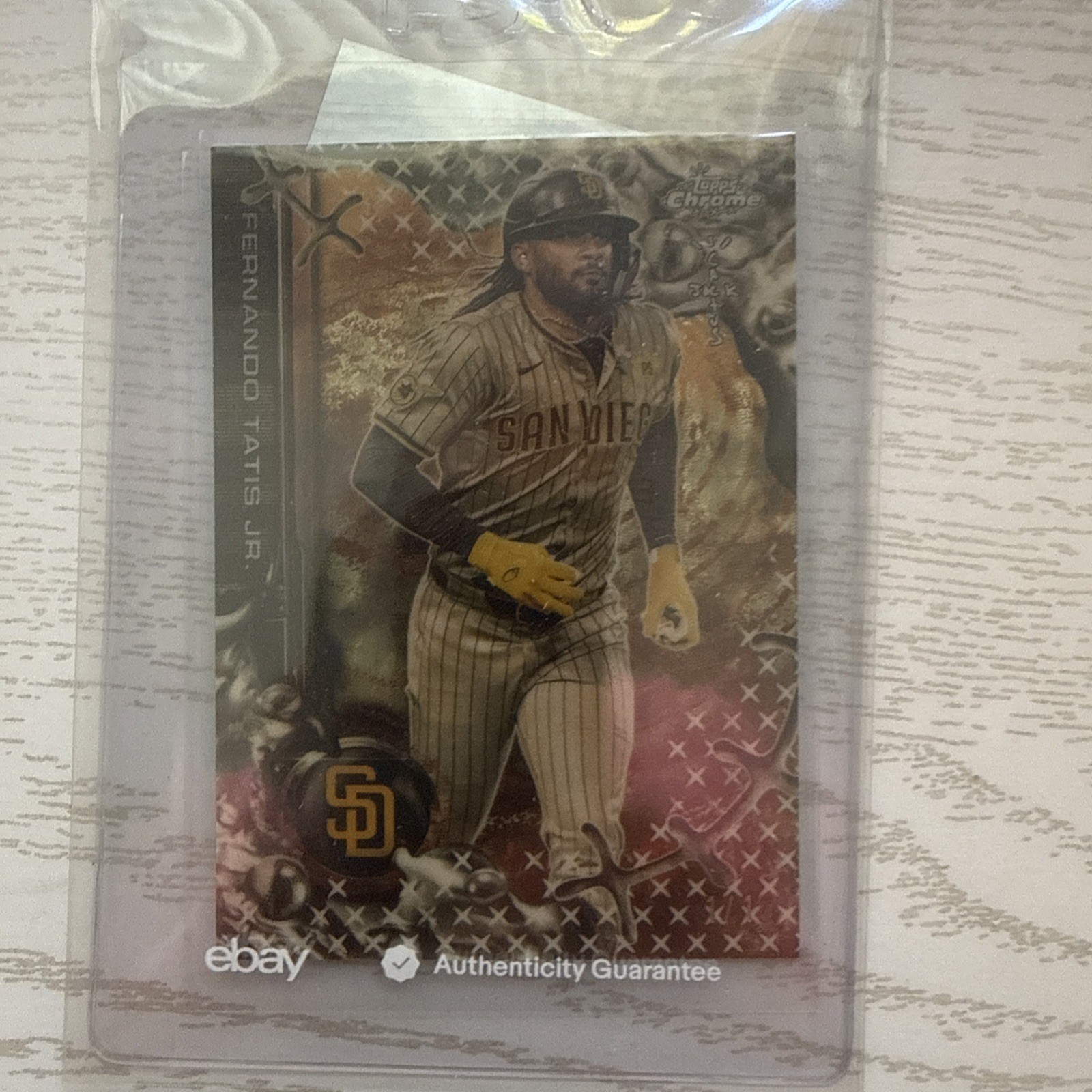 FERNANDO TATIS JR 2025 TOPPS CHROME CACTUS JACK #9 TRAVIS SCOTT SUPERFRACTOR 1/1 view 2