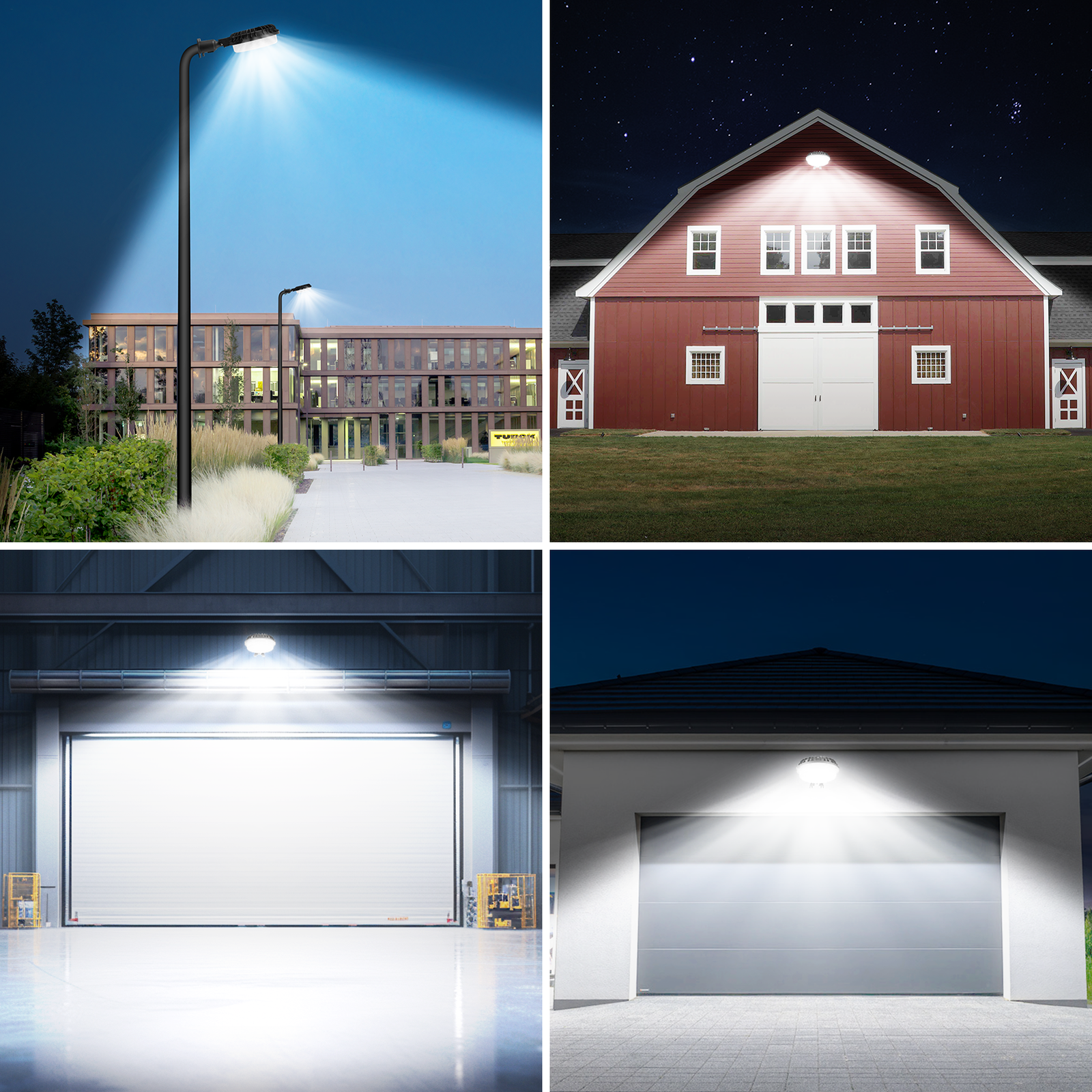 300W LED Barn Yard Street Outdoor Security Light Dusk to Dawn Flood ...
