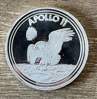 1969-2019 NASA APOLLO 11 .999 Pure Silver Round - Eagle Landing on the Moon