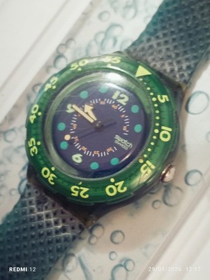 SWATCH SCUBA 1991 BLUE MOON SDN100 FUNKTIONIERT