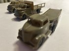 (3) Vintage 50's Pyro ARMY TRUCKS - Hard Plastic.  1 Trailer.  See Pictures — photo 3