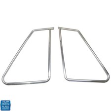 73-77 Grand Prix Opera Quarter Window Trim Moldings Gm 9695386 9695387 Pair