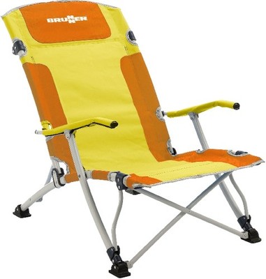 Camping Brunner Stuhl Faltstuhl Campingstuhl Strandstuhl BULA XL Orange / Gelb