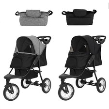 Faltbarer 3 Rad Buggy - Reise Jogger für Haustiere, Hund, Katze, Tragetasche