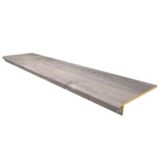 Retread Sterling Oak 0.375 In. X 48 In. X 11.5 In. Laminate Stair Tread Cover