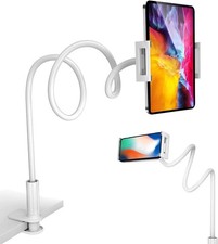 Phone Holder, Gooseneck Tablet Holder,Adjustable Tablet Holder Mount, Table Stan