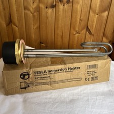 Tesla Immersion Heater 14” Titanium TIH570 with Dual Safety Thermostat 240V -3KW
